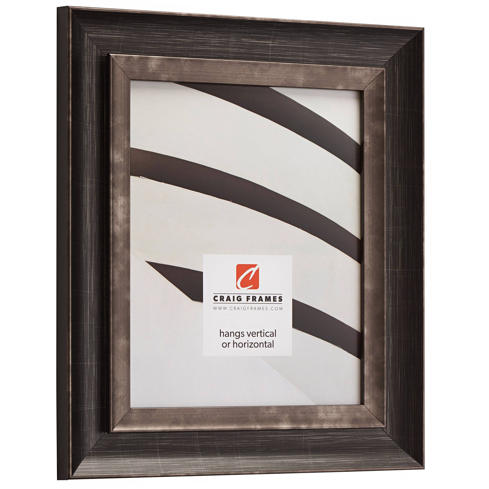 Craig Frames Ventura Scratched Black Picture Frame